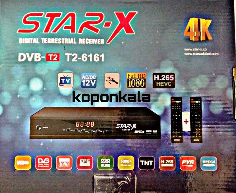 گیرنده دیجیتال STAR X T2-6161 | Full HD